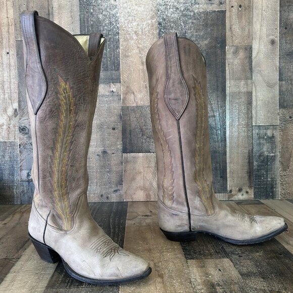 Larry Mahan Tall Western Cowboy Boots Mens 10 D - Picture 10 of 14